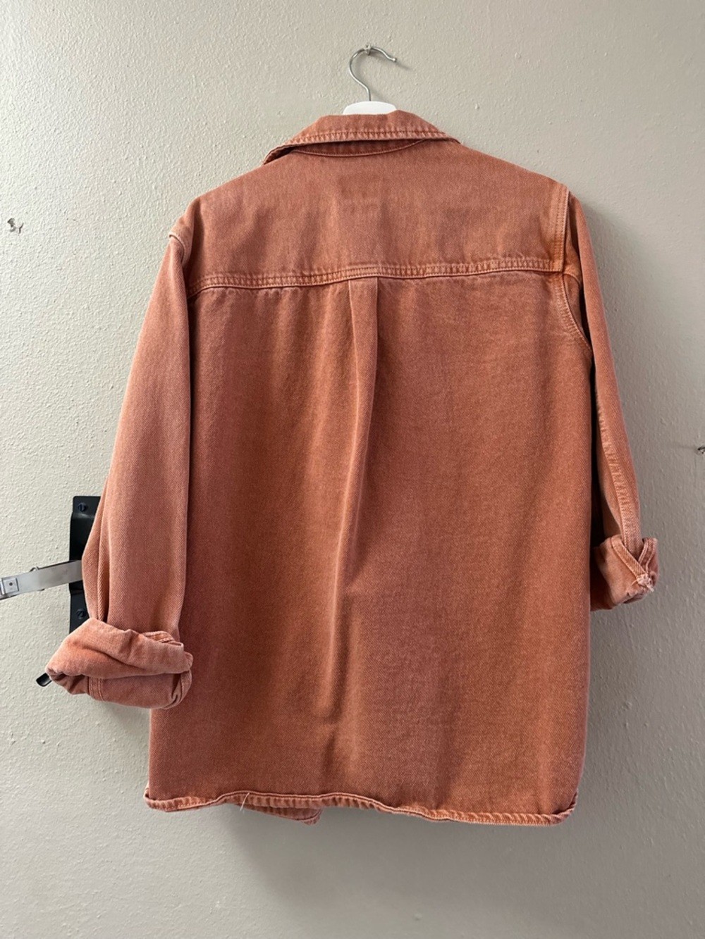 Zara Rust Shacket with Front Pockets - Picture 3 of 3